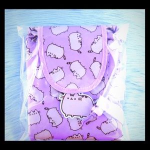 BNWT Pusheen Purple Drawstring Pouch Bag Fall 2019